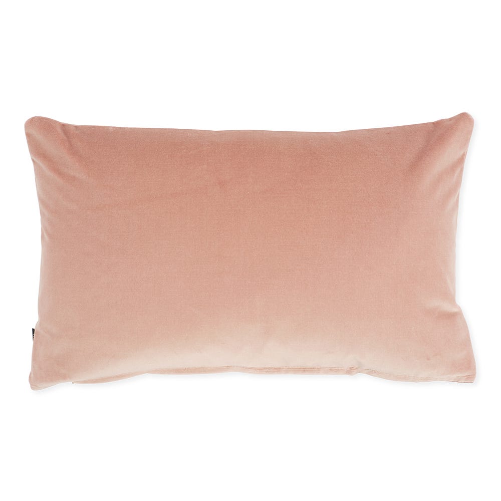 Heal's Velvet Cushion Dusky Pink 35 x 55cm 2