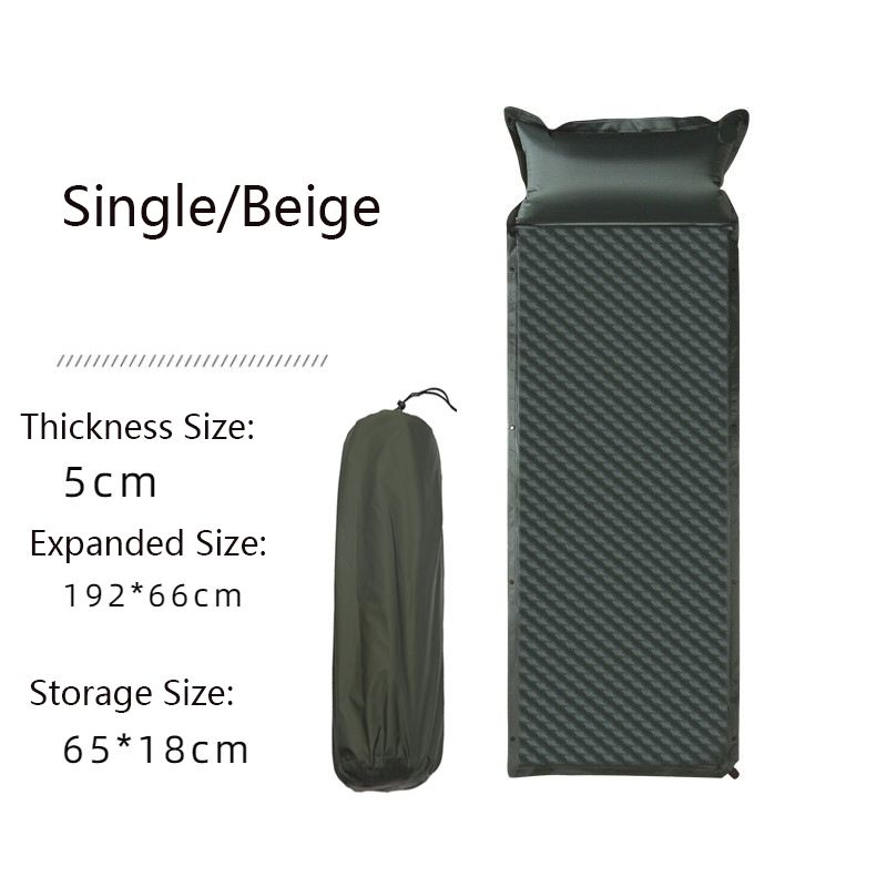 Leaper Self Inflating Thickened Moisture Proof Mattress in Black