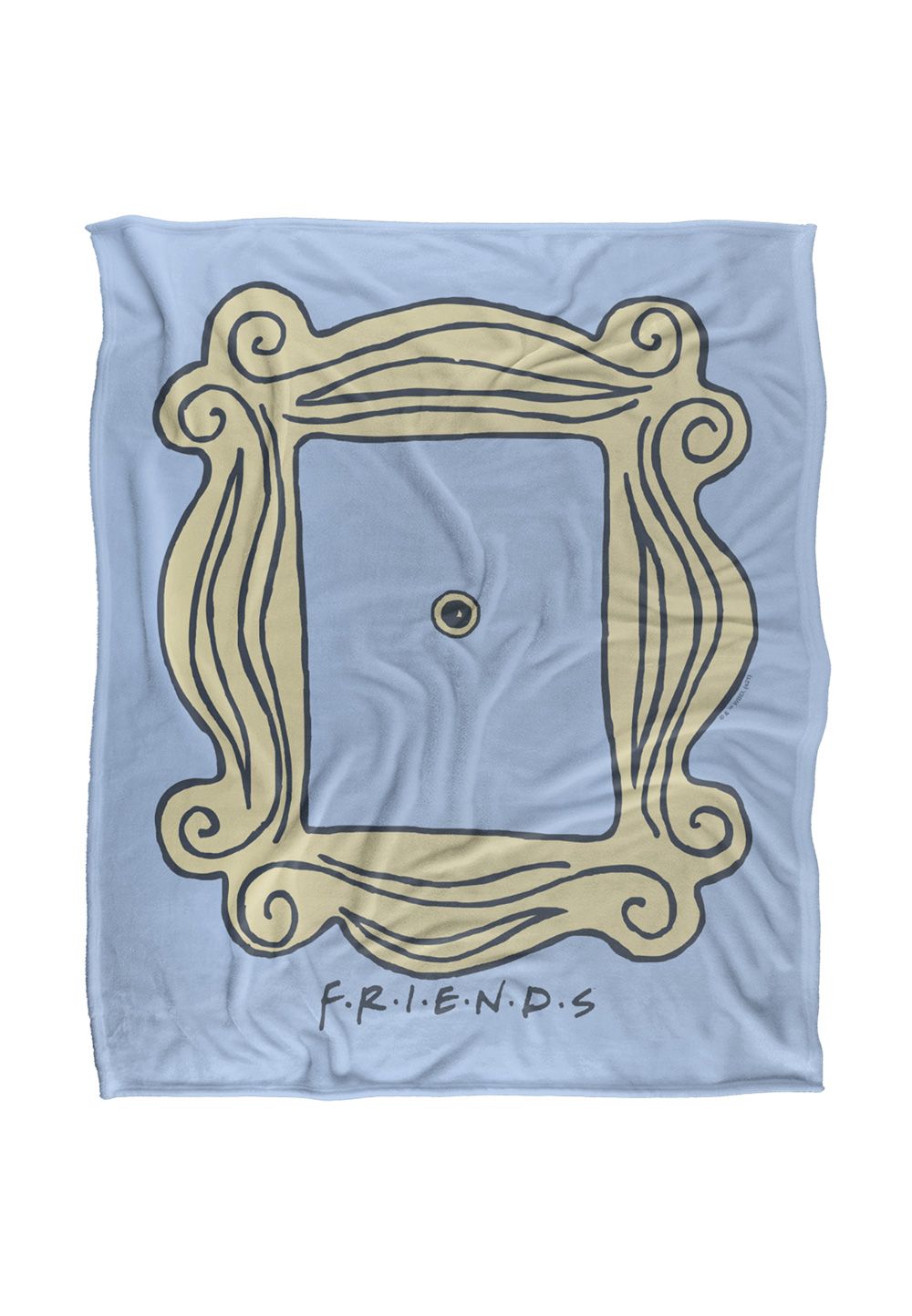 Warner Brothers Friends 152x127cm The Gold Frame Silky Touch Super Soft Throw Blanket in White