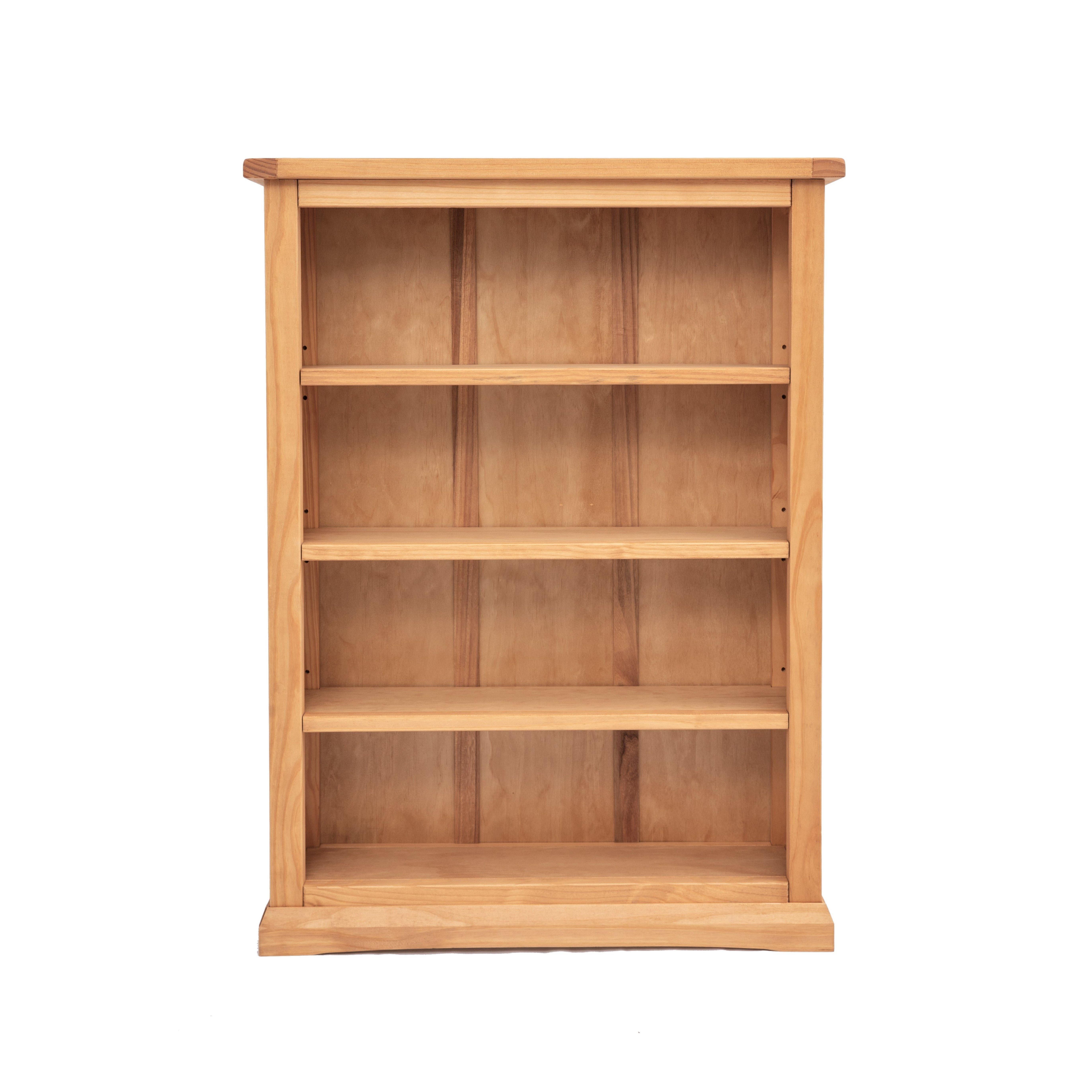 Cabinet Bits Bookcase with plinth 120x90x25cm in Light Brown