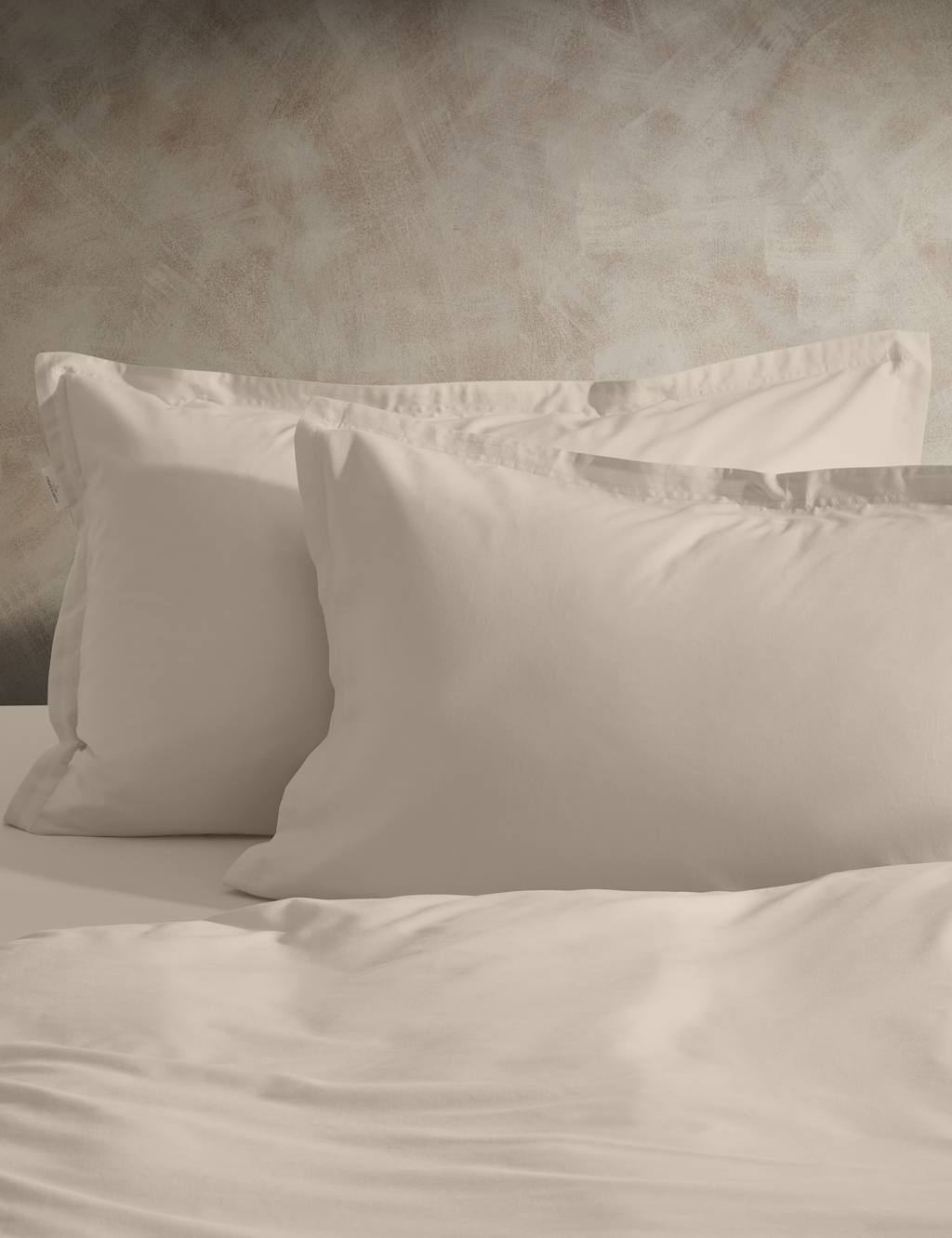 M&S X Fired Earth 2 Pack Washed Cotton Oxford Pillowcases Malm