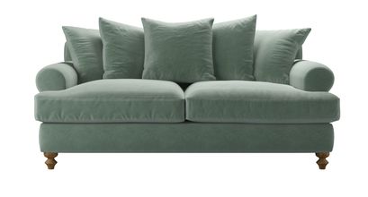 Teddy 2.5 Seat Sofa Bed in Sage Smart Velvet - sofa.com
