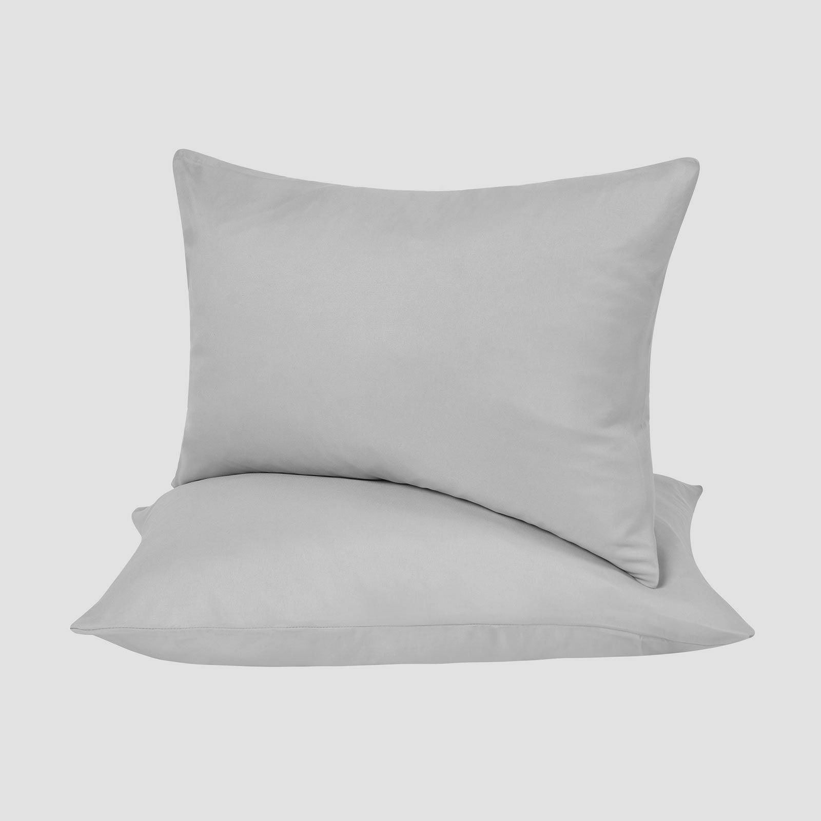 OHS 2 Pack Soft Microfibre Wrinkle Resistant Housewife Pillowcases in Grey
