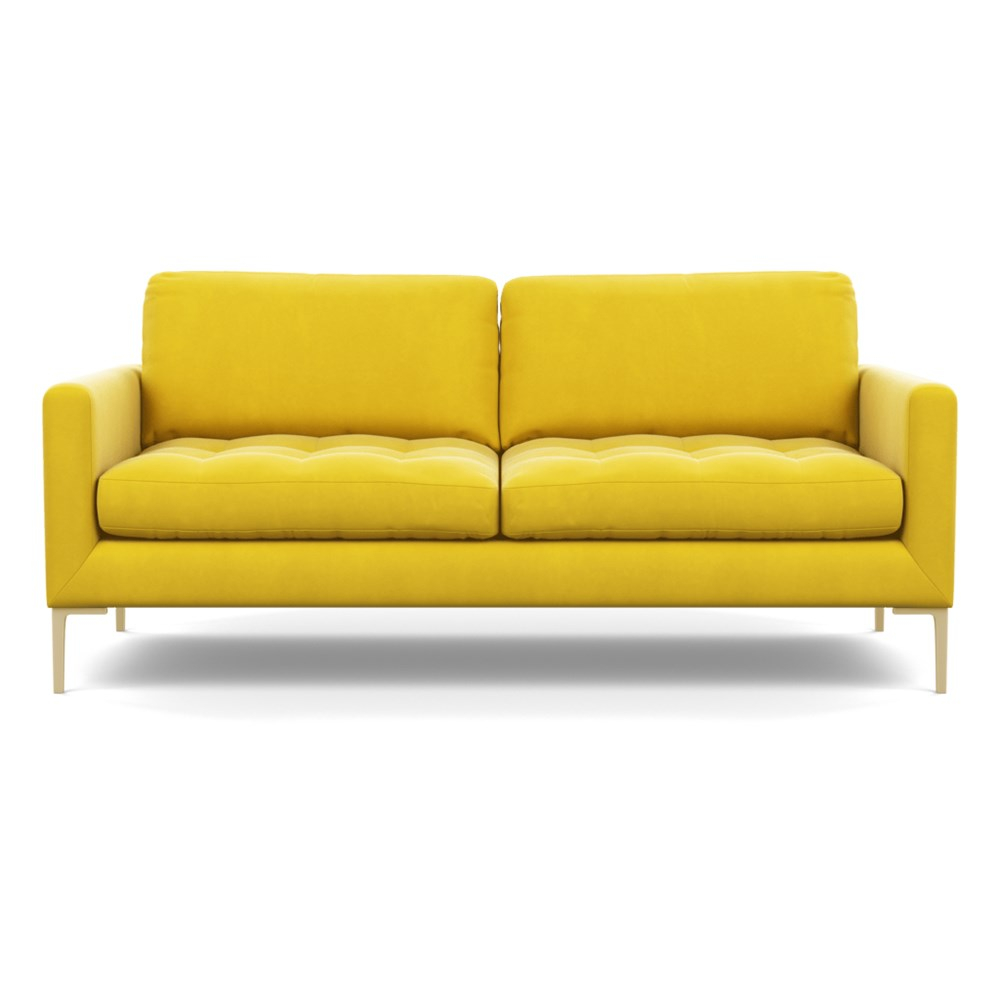 Heal's Eton 3 Seater Sofa Varese Velvet Alchemilla Brass Feet