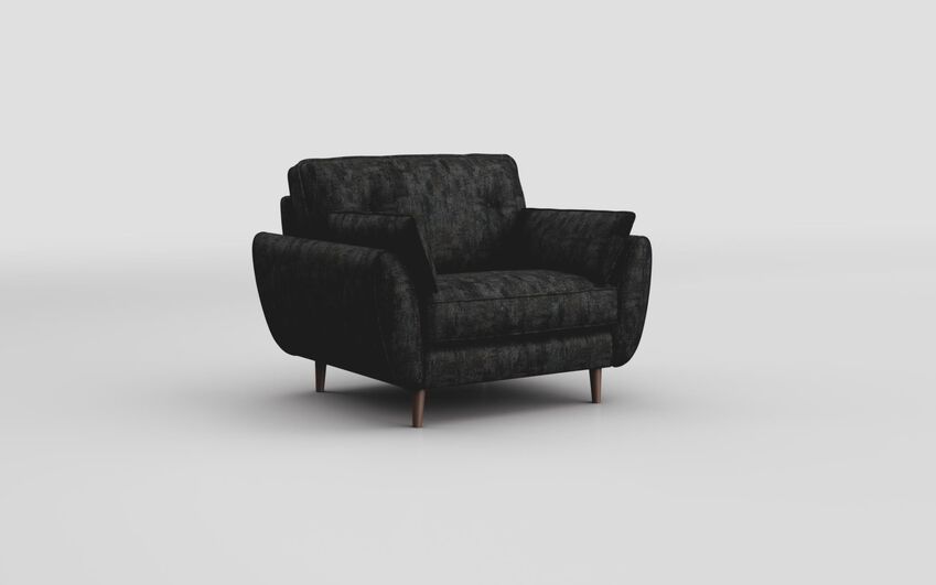 Black Fabric Saiano Snuggle Chair