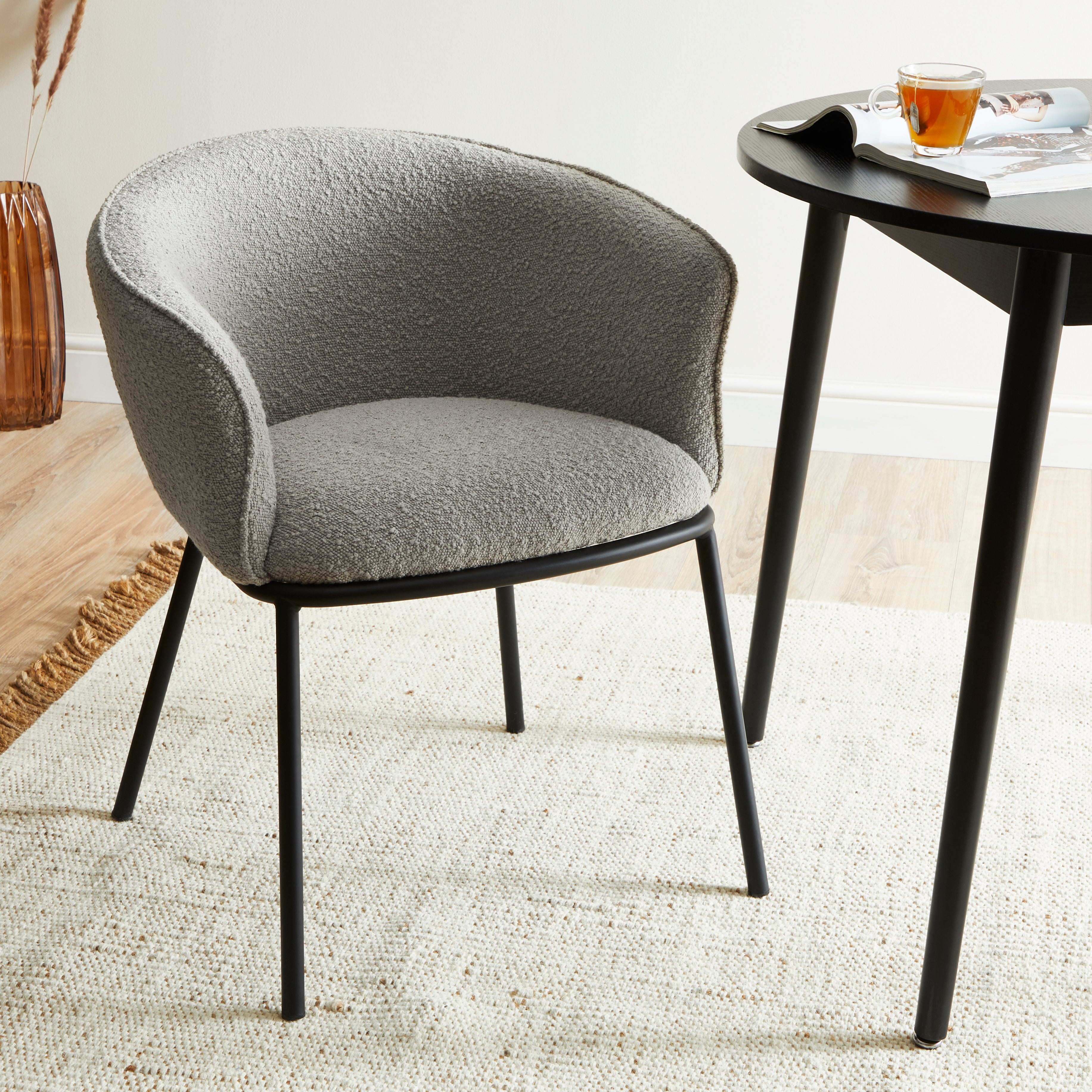 Ciara Chair Boucle Grey
