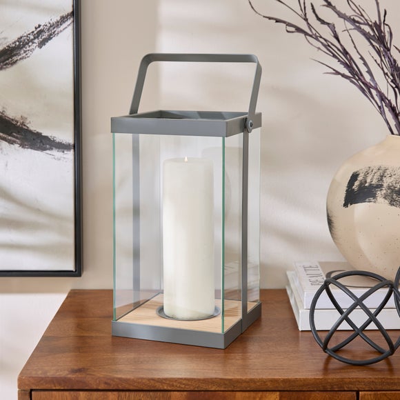 Modern Glass & Metal Lantern