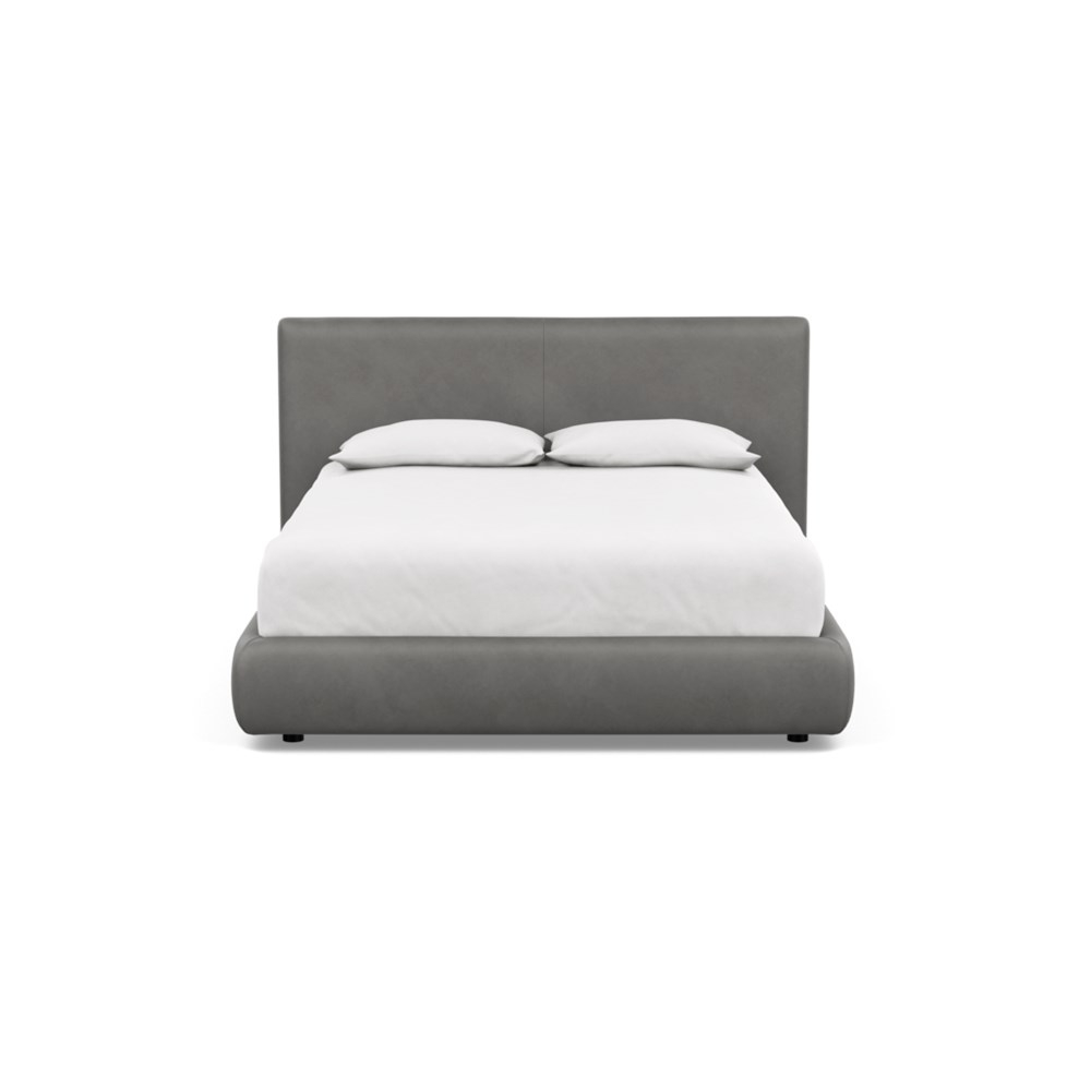 Heal's Alba Bed Double Luxury Leather Slate