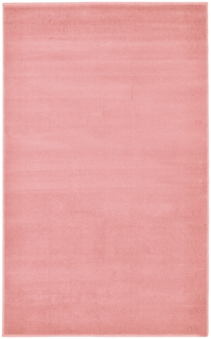 Maestro Plain Short Pile Rug - 80x150cm - Pale Pink