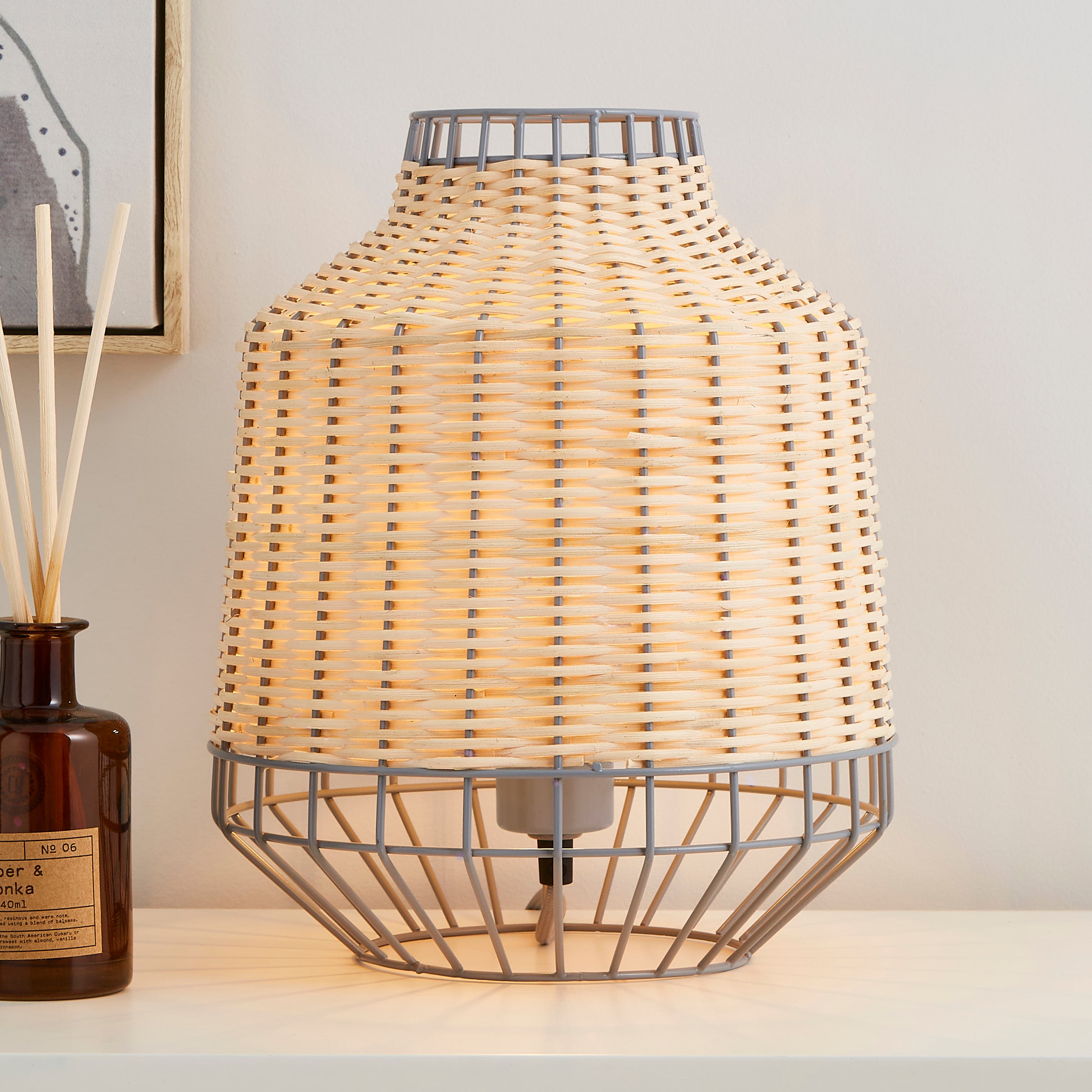 Ohio Table Lamp Grey
