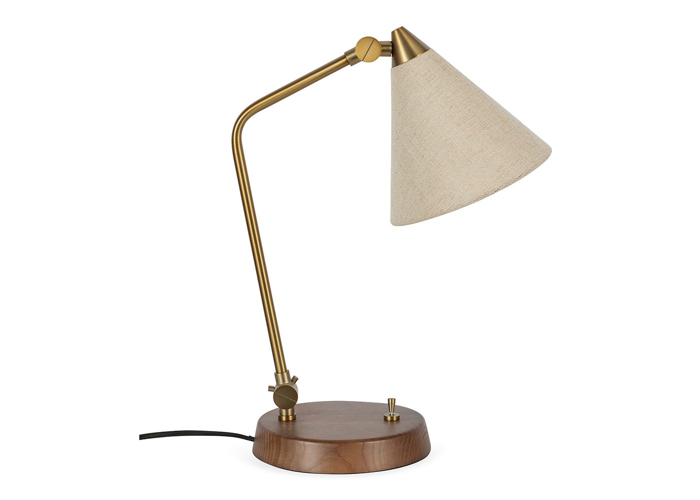Heal's Dryden Table Lamp Walnut Finish & Natural