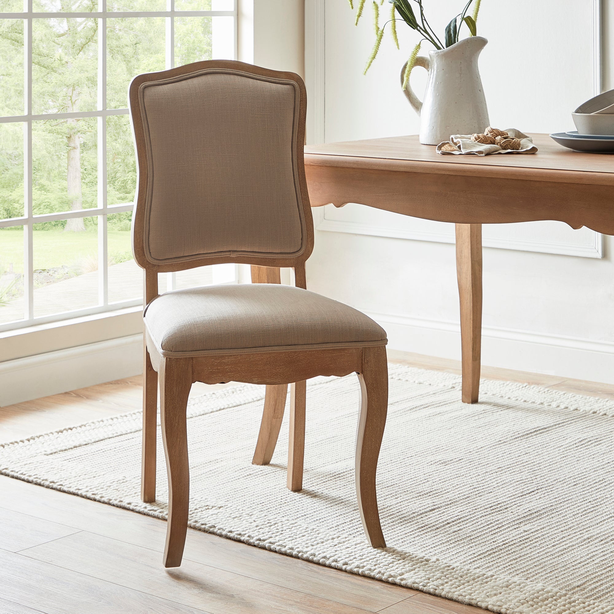 Giselle Set of 2 Dining Chairs Natural