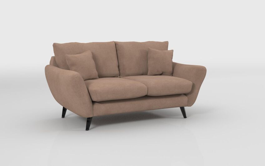 Brown Fabric Edale 2 Seater Sofa
