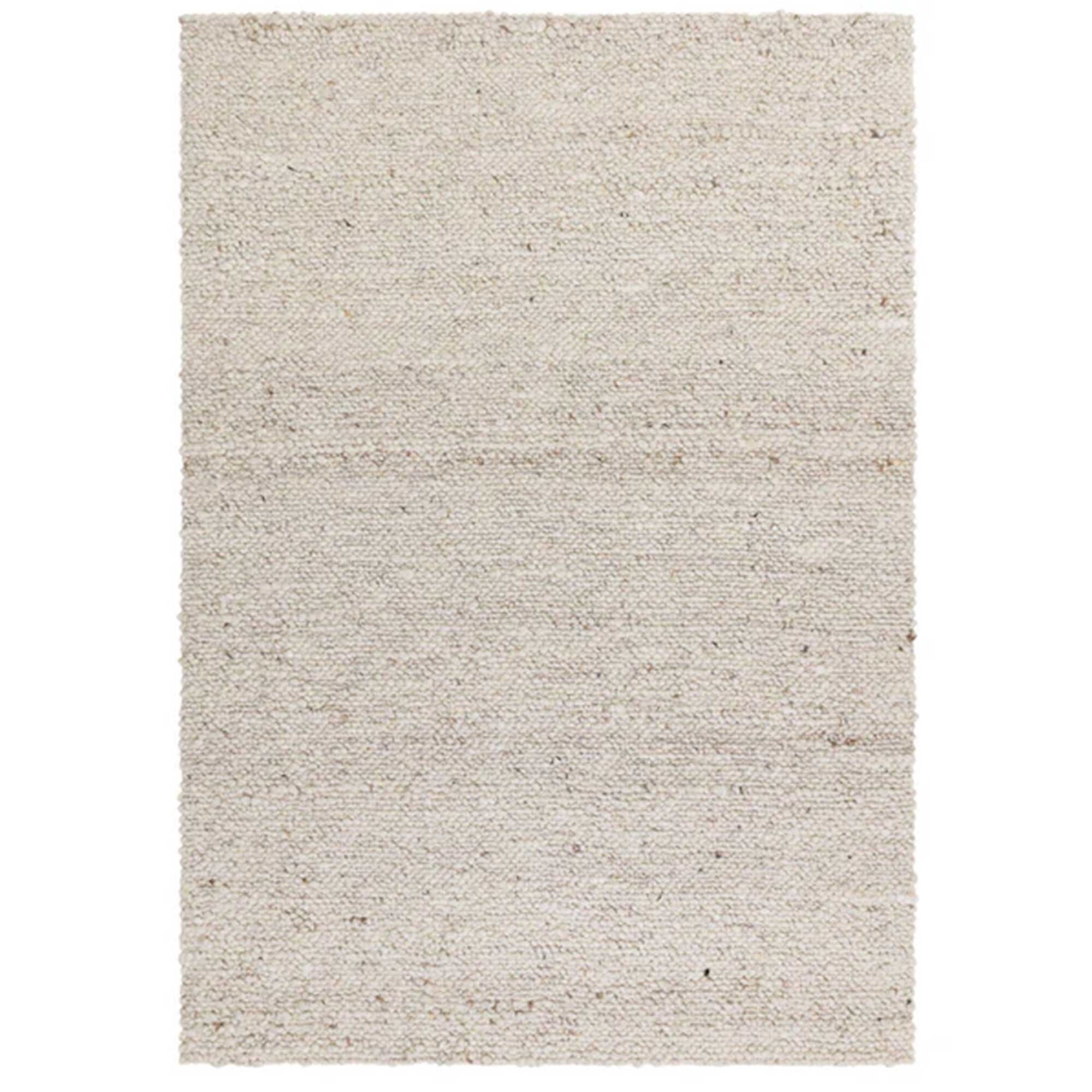 Eder Ivory 120x170cm Rug, Square, Neutral Wool | Barker & Stonehouse