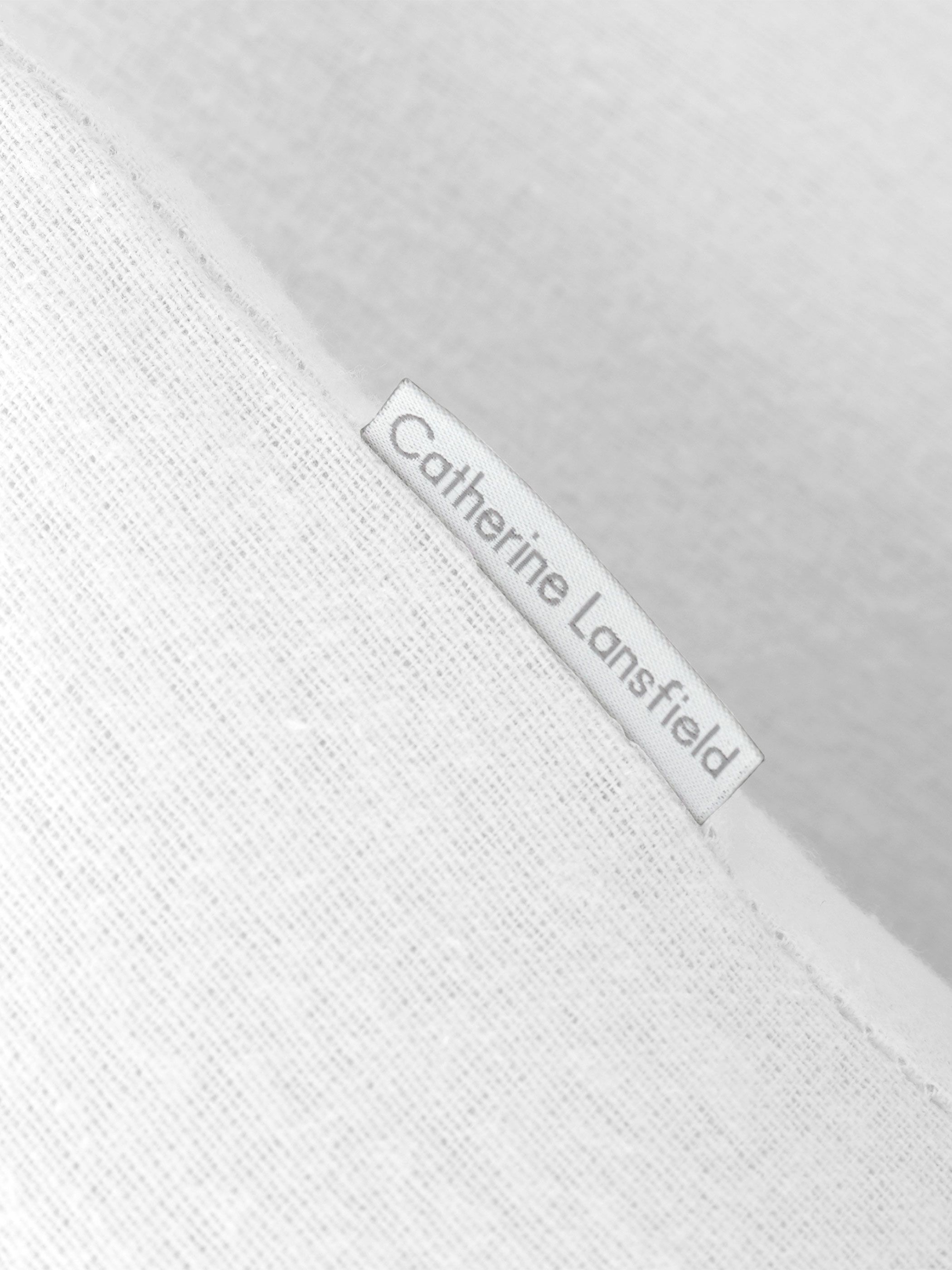 Catherine Lansfield 'Brushed Cotton' Duvet Cover Set in White 3
