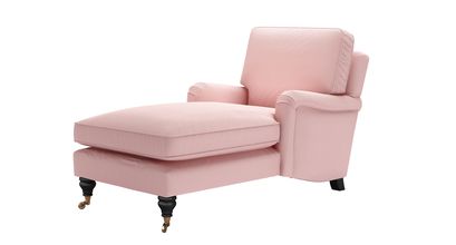 Bluebell Chaise Armchair in Rhubarb Smart Cotton - sofa.com