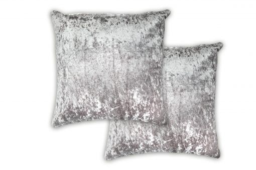 New Edge Blinds Crushed Velvet Cushion Cover in Grey
