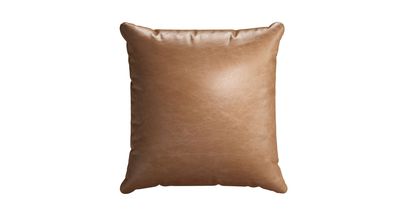 45x45cm Scatter Cushion in Tan Vintage Leather - sofa.com