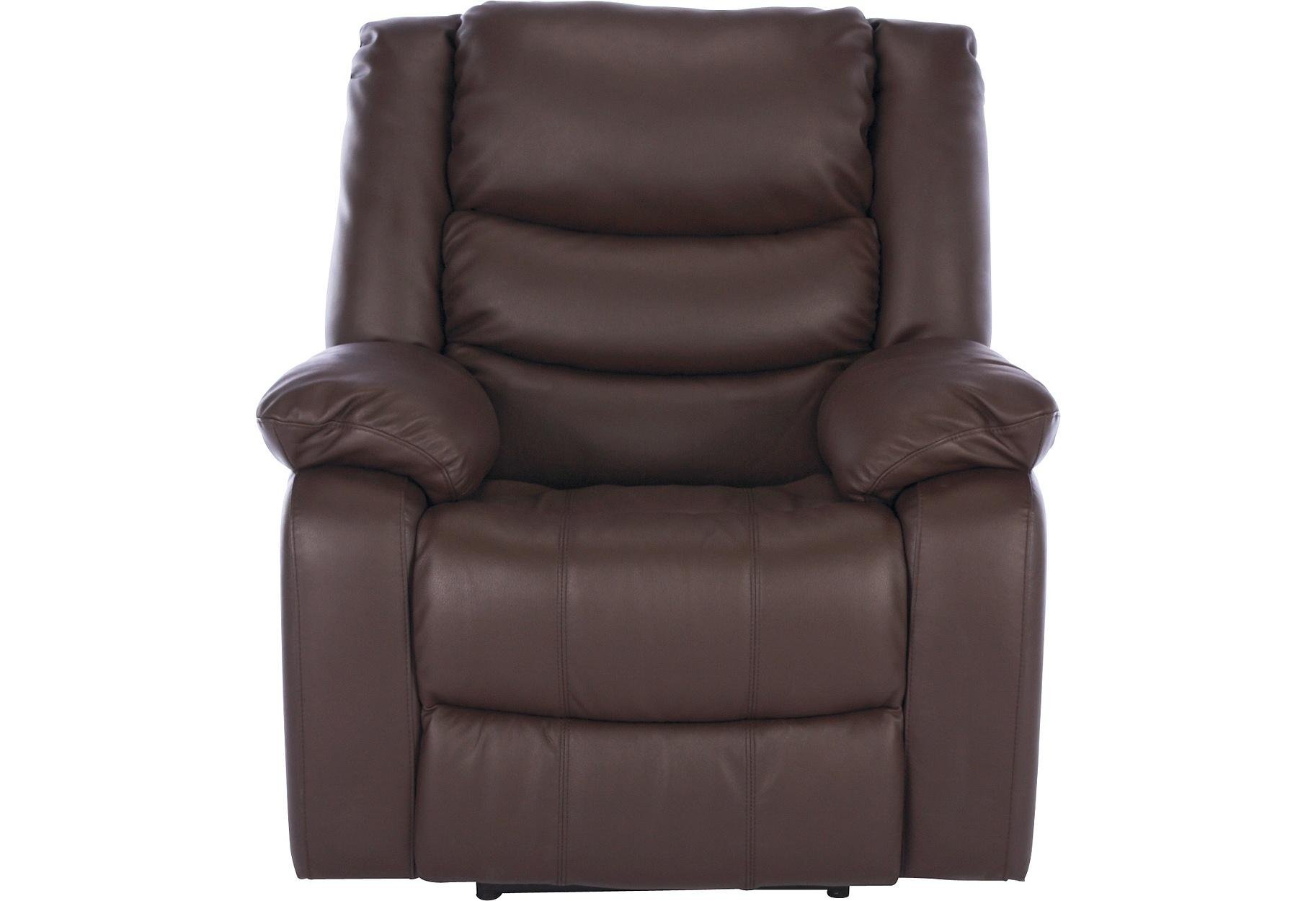 Argos Home Leather Massage Power Recliner Chair - Dark Brown