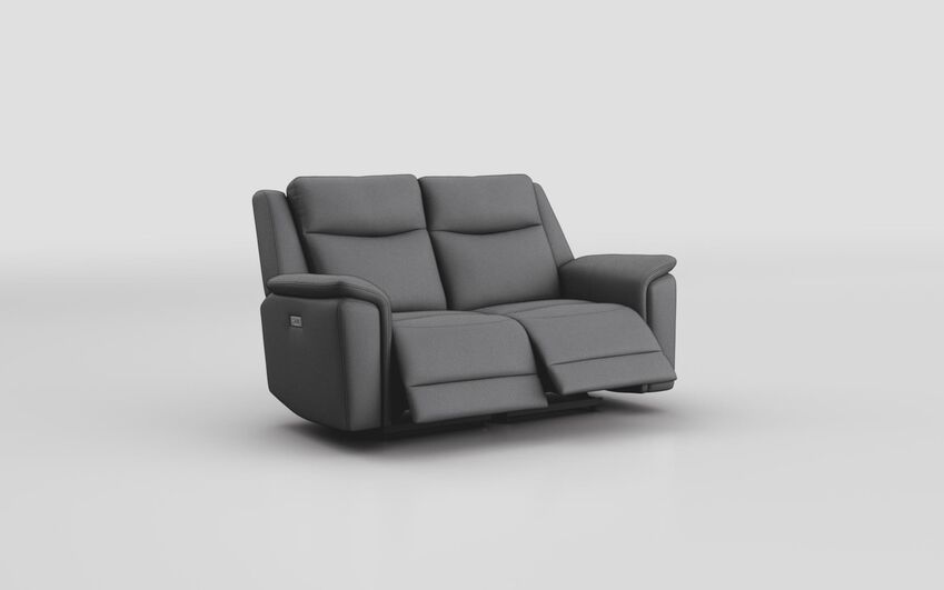Fabric Savio 2 Seater Power Recliner Sofa
