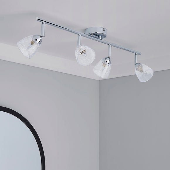 Balston 4 Light Glass Semi Flush Spotlight Bar 2
