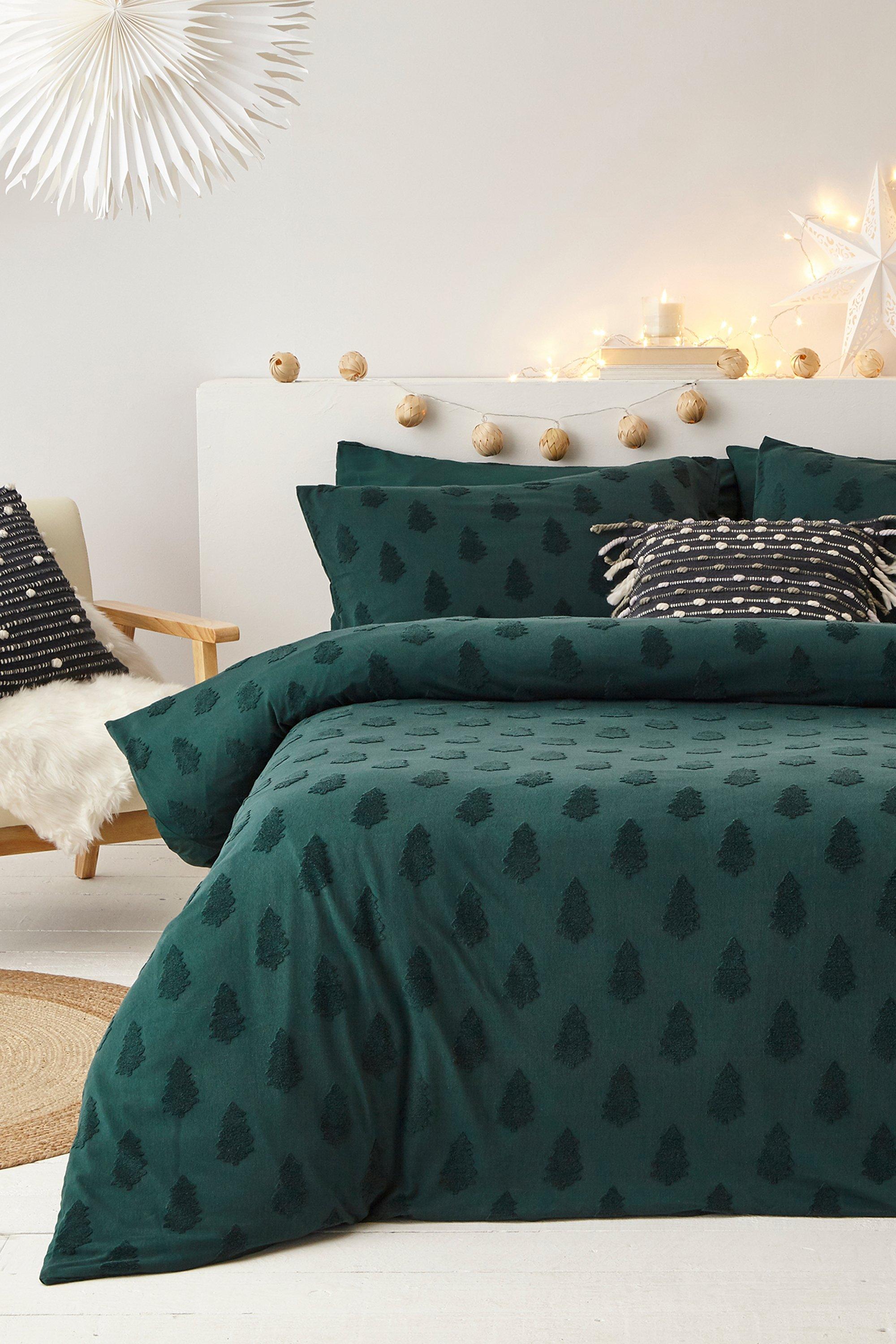 Tufted Tree Double Duvet Set