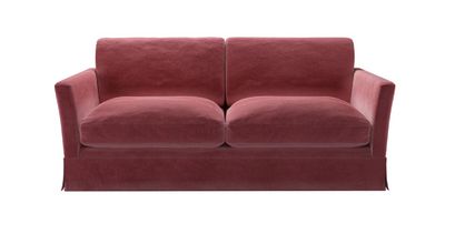 Otto 2.5 Seat Sofa Bed in Dusty Rose Cotton Matt Velvet - sofa.com