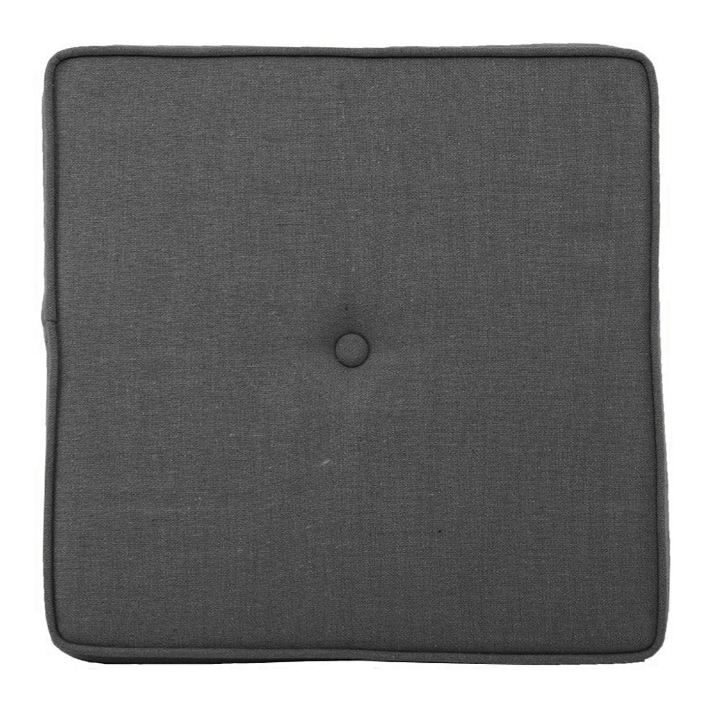 Heal's Brunel Stool Cushion Smoke Grey Fabric