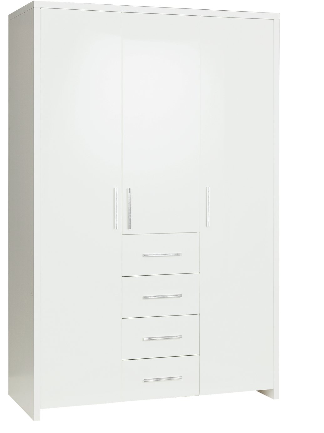Argos Home Broadway 3 Dr 4Drw Wardrobe - White Gloss