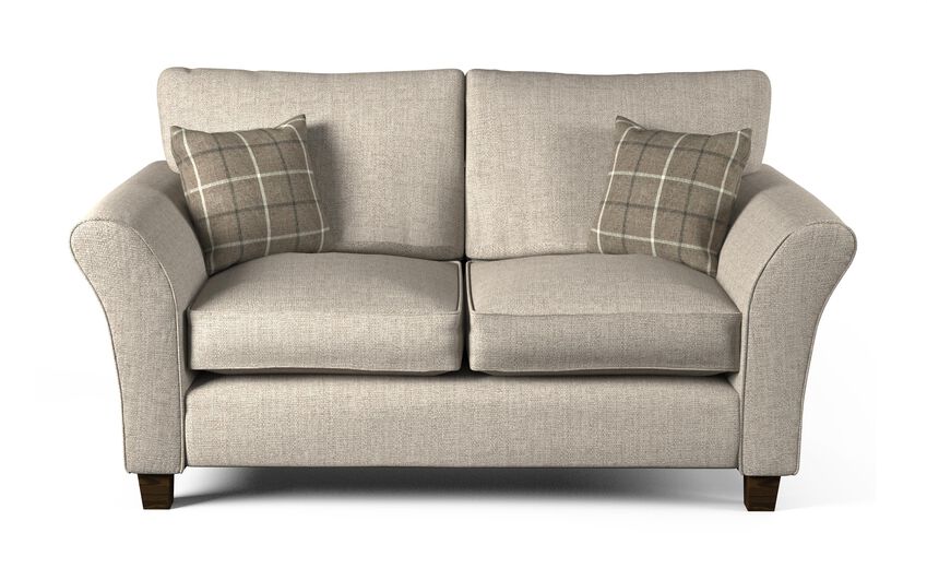 ScS Living Cream Hugo Fabric 2 Seater Standard Back Sofa