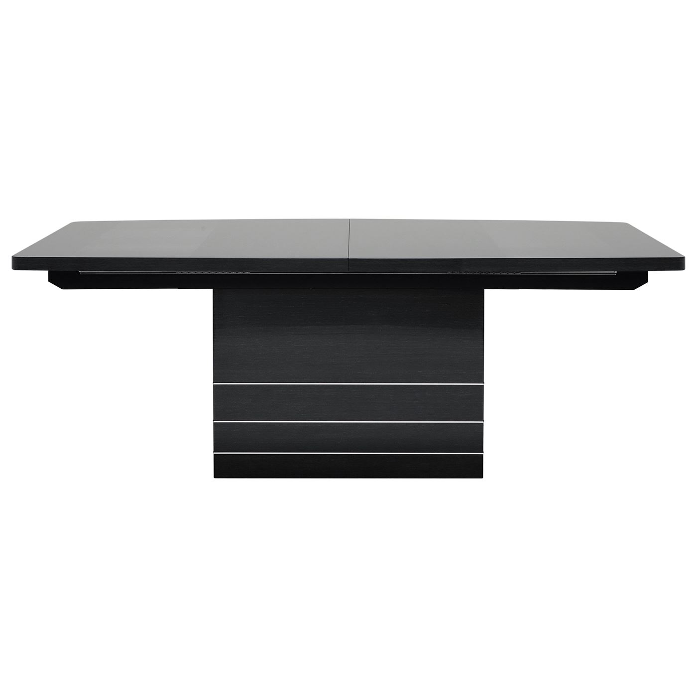Versilia Extending Dining Table, Grey Koto High Gloss Finish