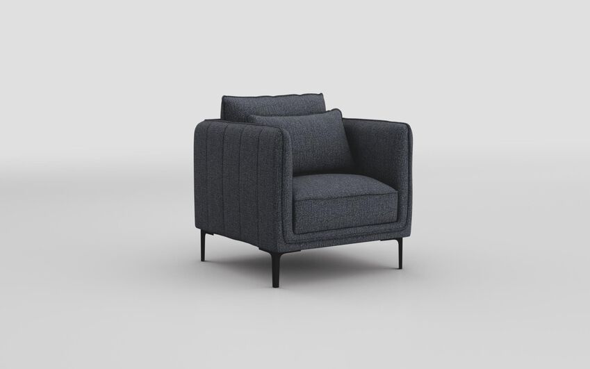 ScS Living Grey Fabric Colton Armchair