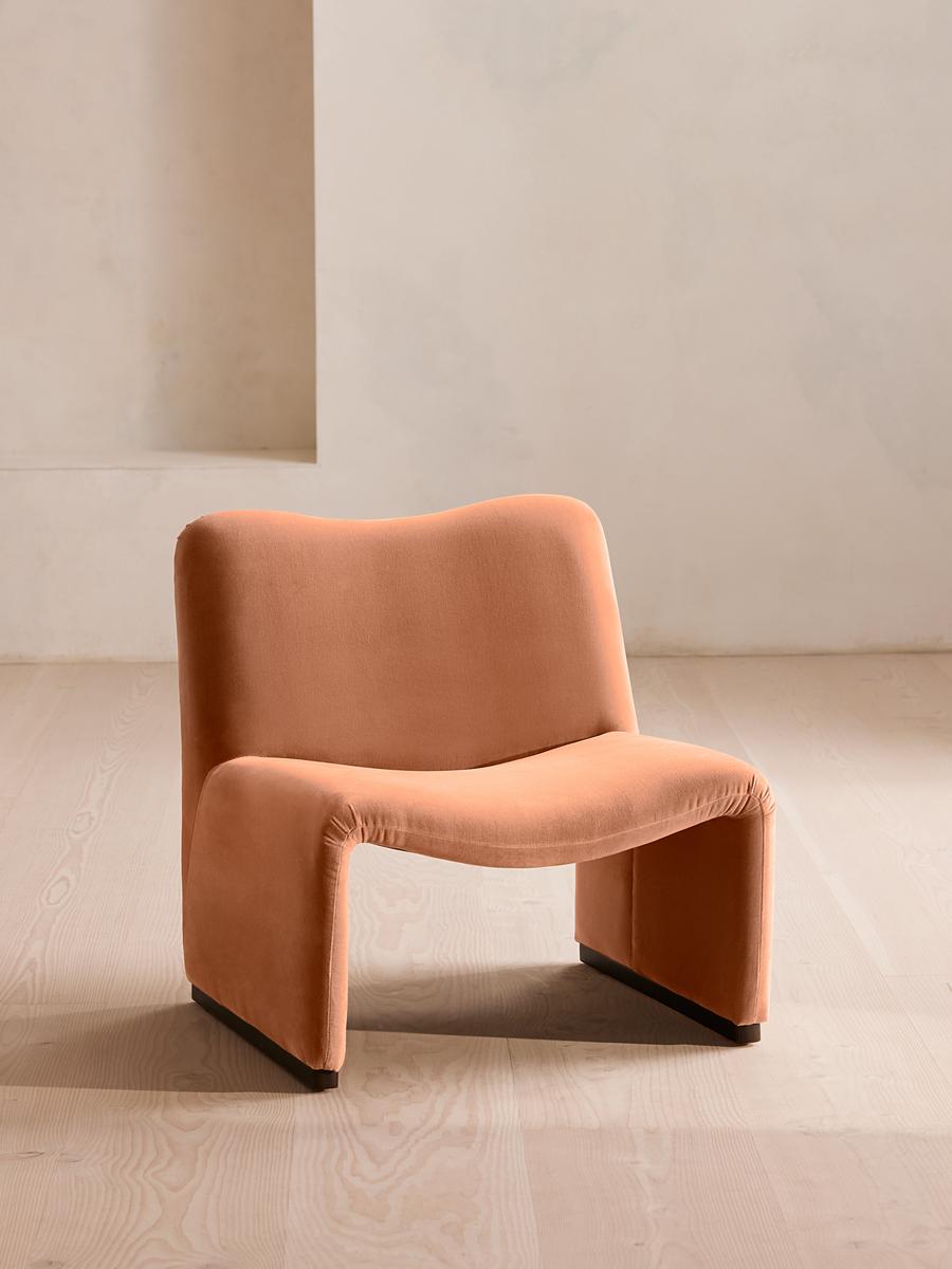 Lovett Armchair, Velvet, Antique Rose