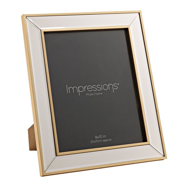 Impressions Mirror Border Bevelled Photo Frame