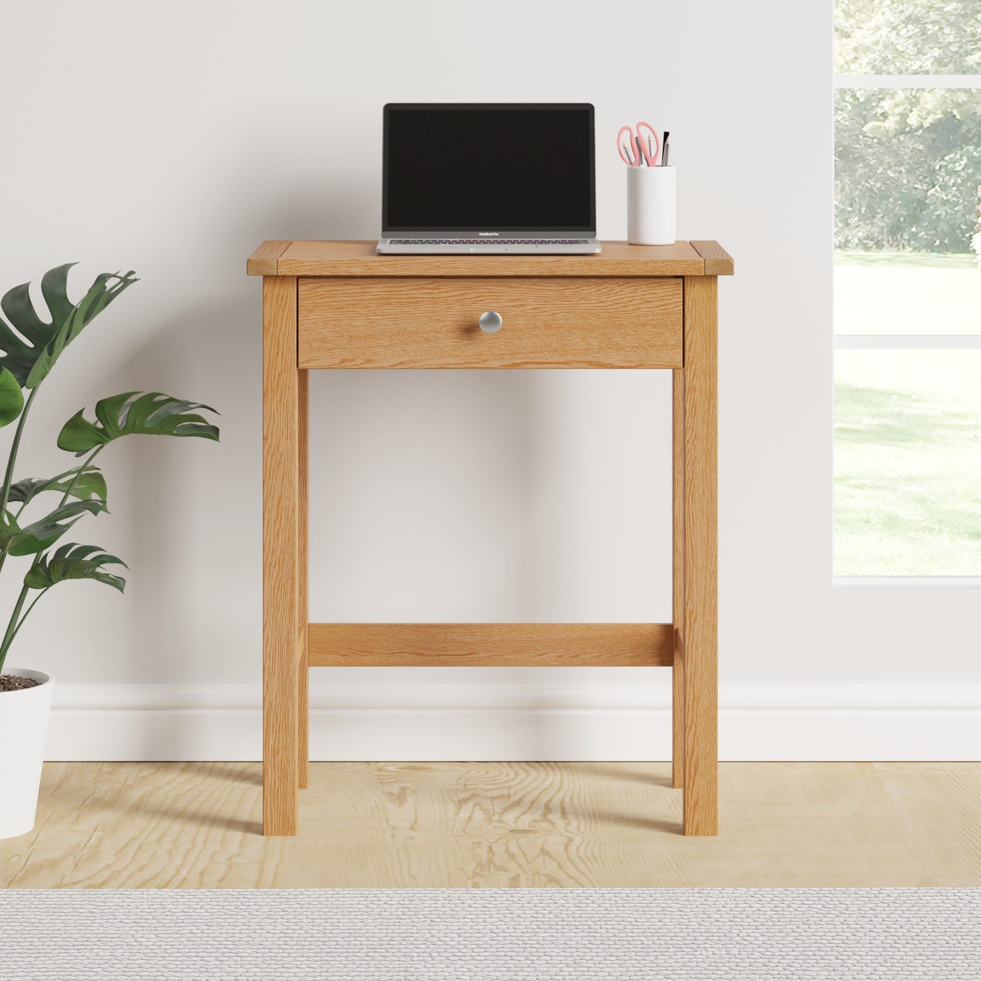 Bromley Oak Compact Desk Brown
