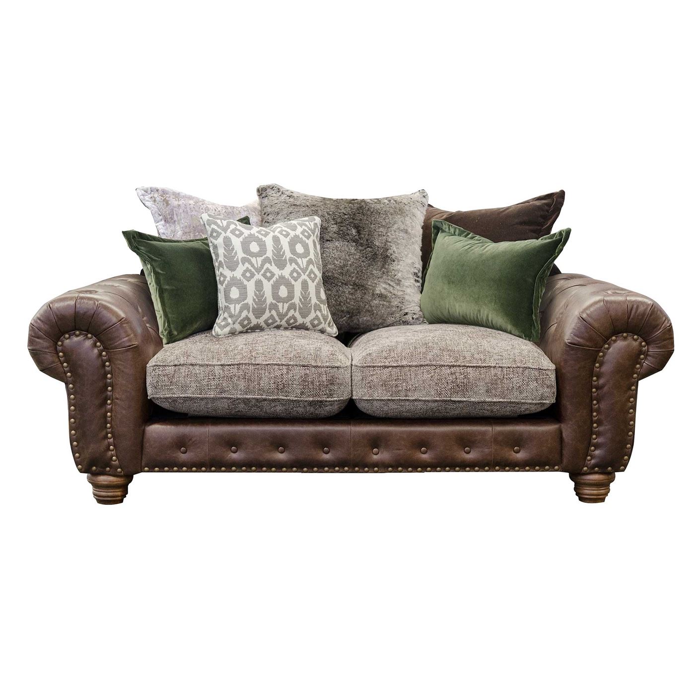 Melville Small Pillow Back Sofa, Stock