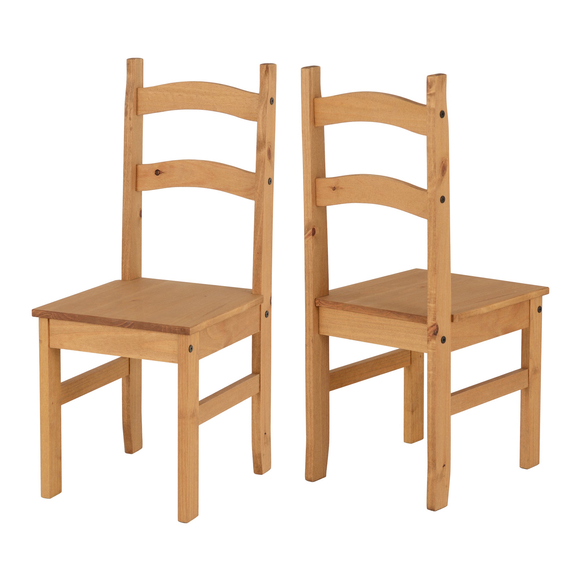 Corona Set of 2 Dining Chairs Brown
