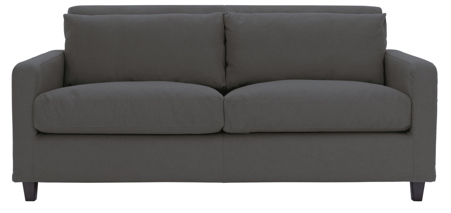Habitat Chester 2 Seater Fabric Sofa - Charcoal