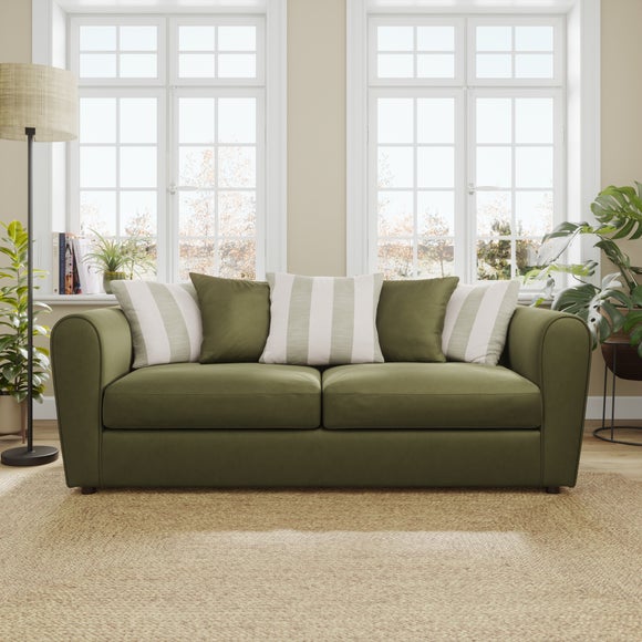 Blake Opulent Velvet Stripe Combo 3 Seater Sofa