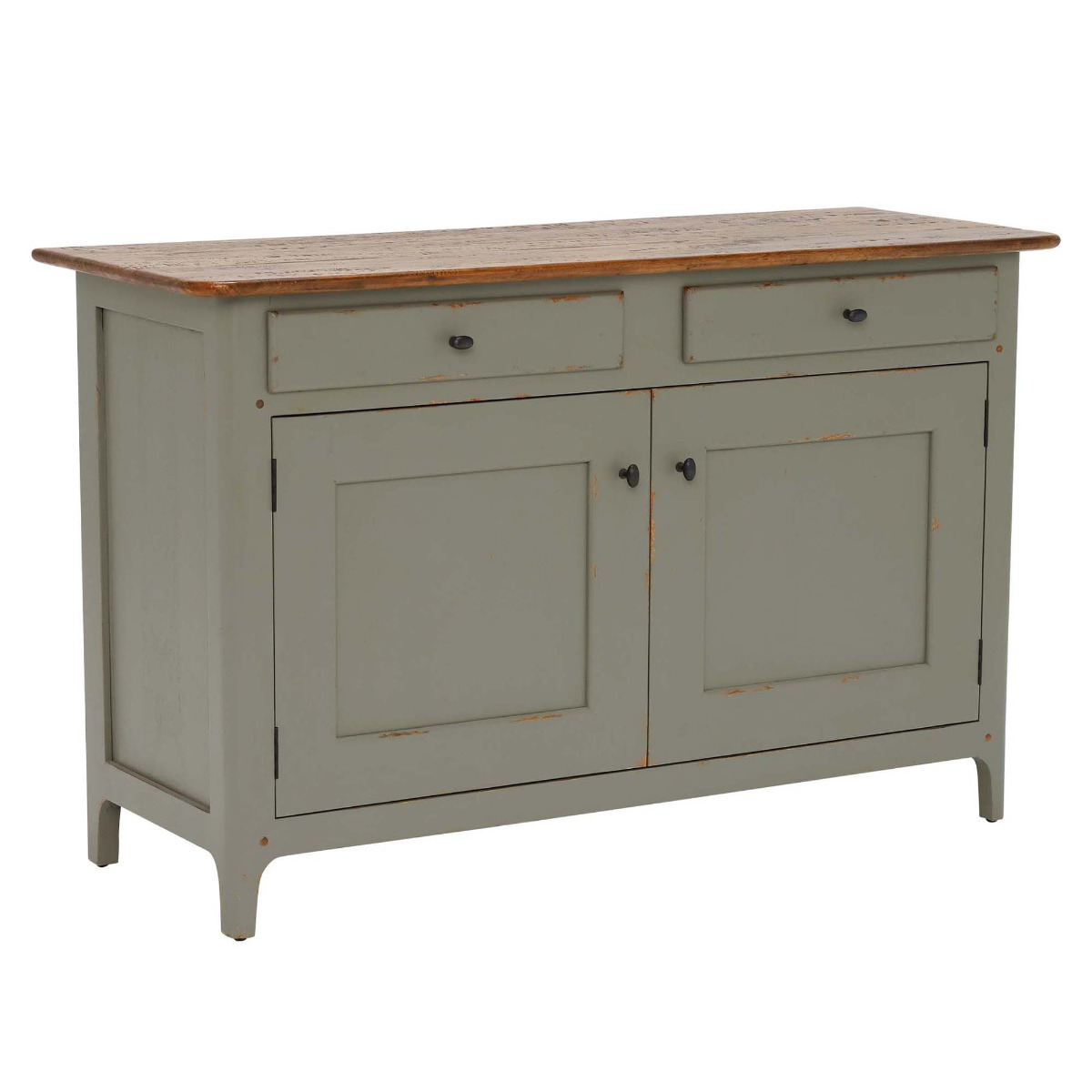 Maison 2 Door 2 Drawer Small Sideboard, Albany and Moss Grey