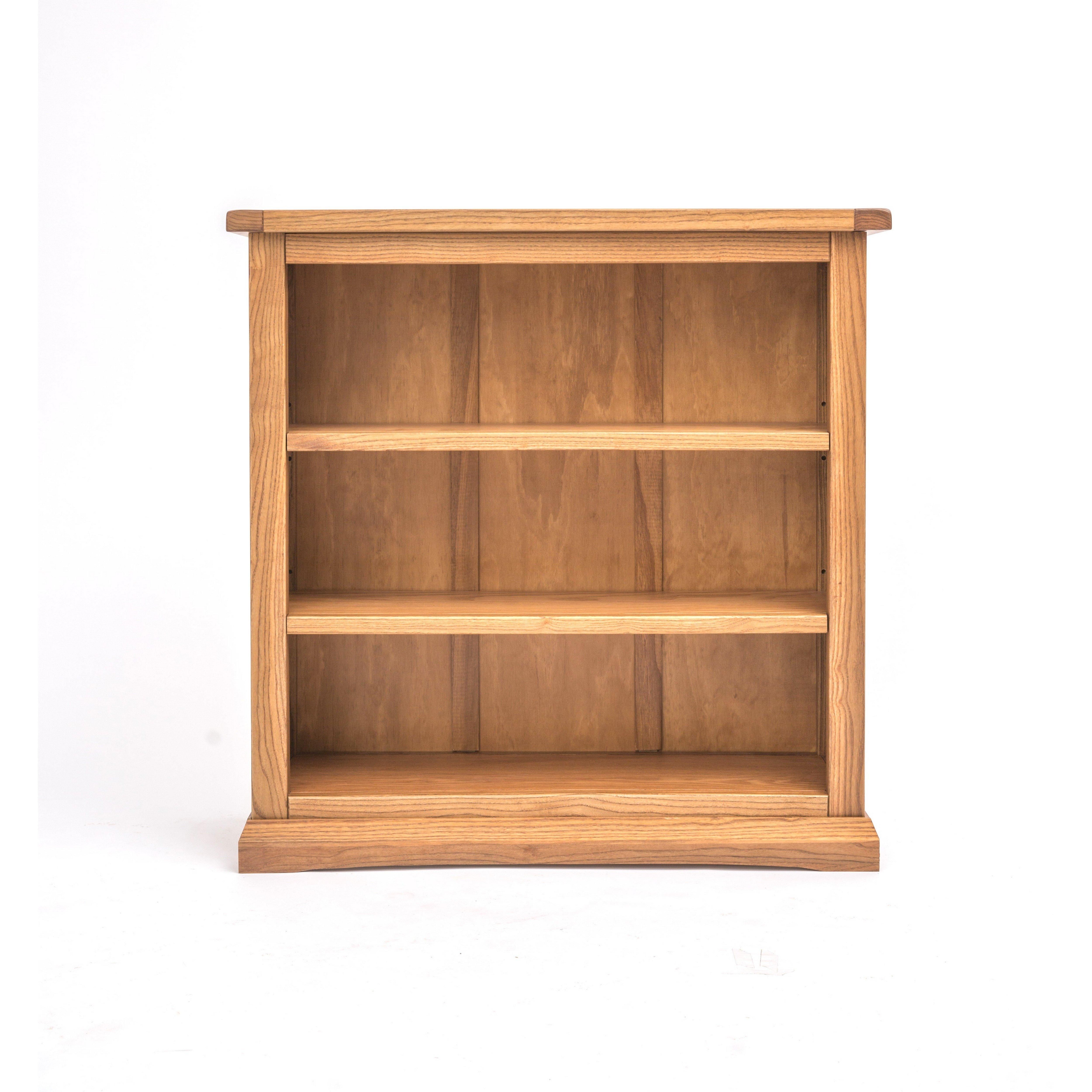 Cabinet Bits Bookcase with plinth 90x90x30cm in Light Brown