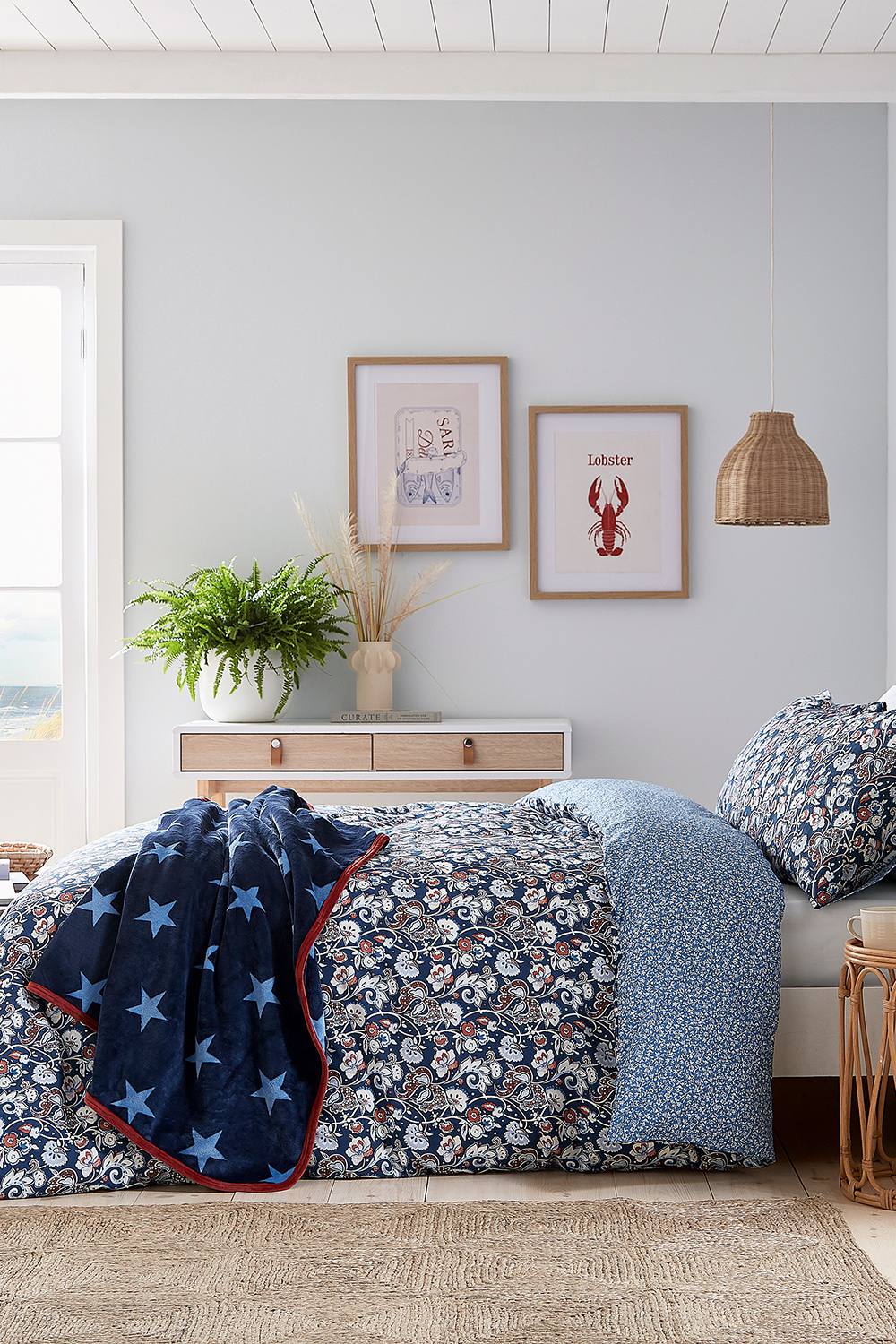 Helena Springfield 'Lawrence' Cotton Duvet Cover Set in Navy