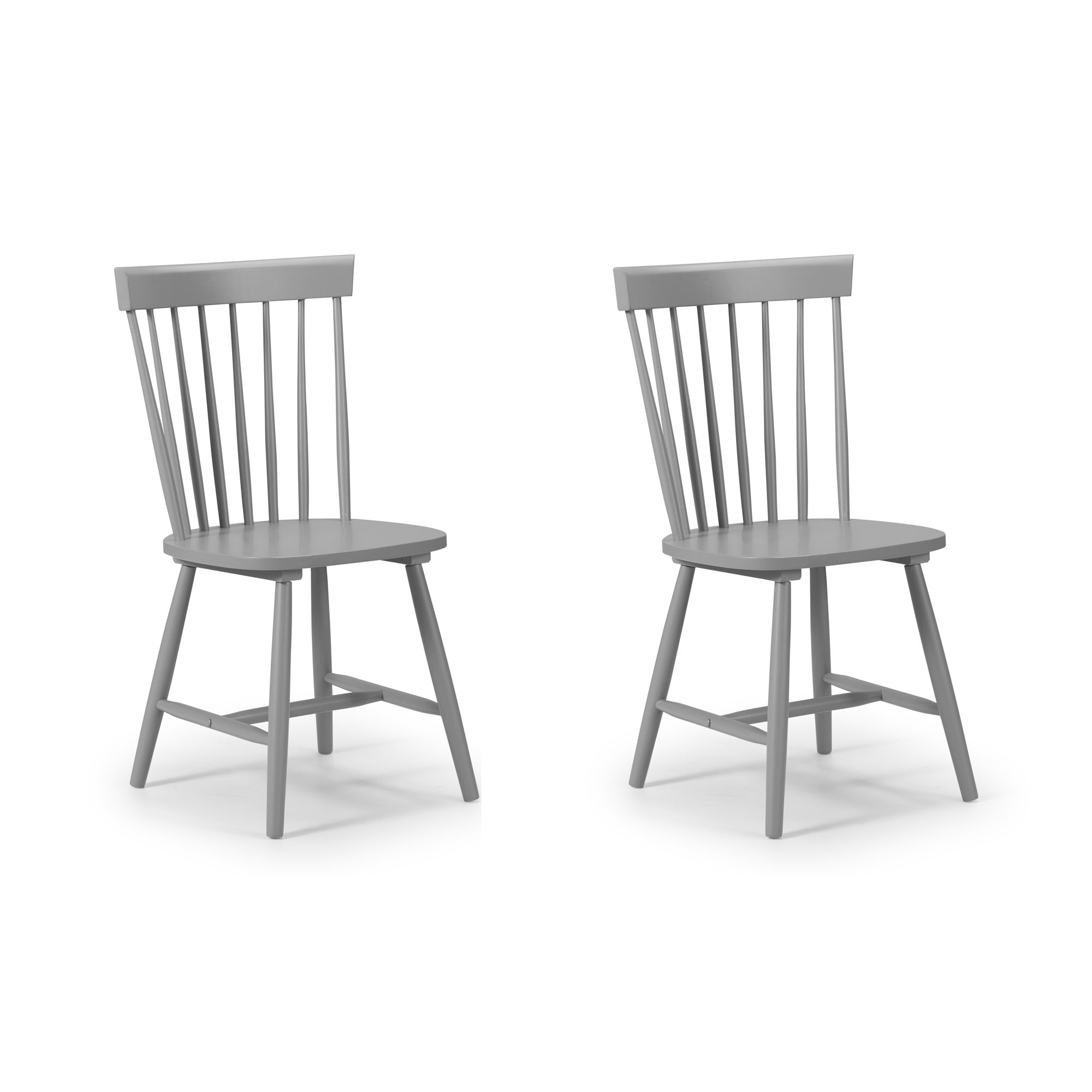 Torino Set of 2 Dining Chairs Grey