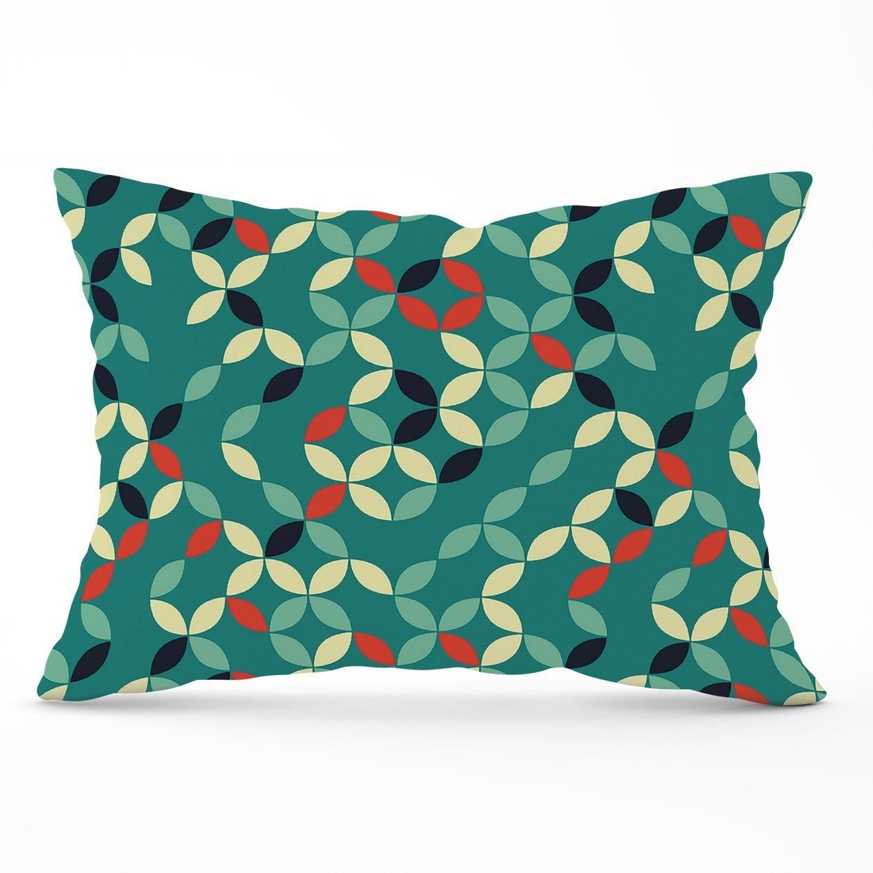 Warren Reed - Designer Geometric Pattern Design Cushions in Green