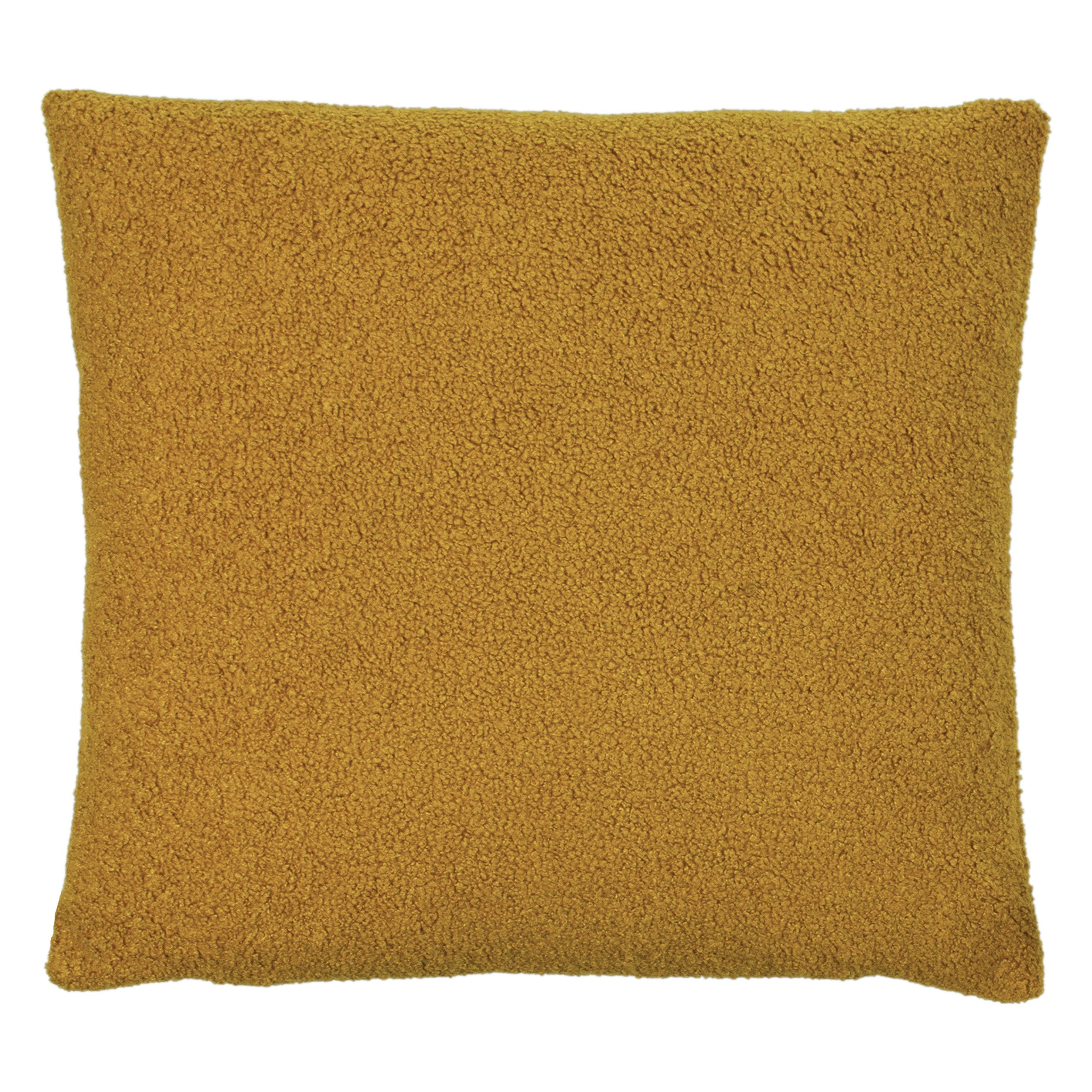 Furn Malham Shearling Fleece Cushion in Yellow