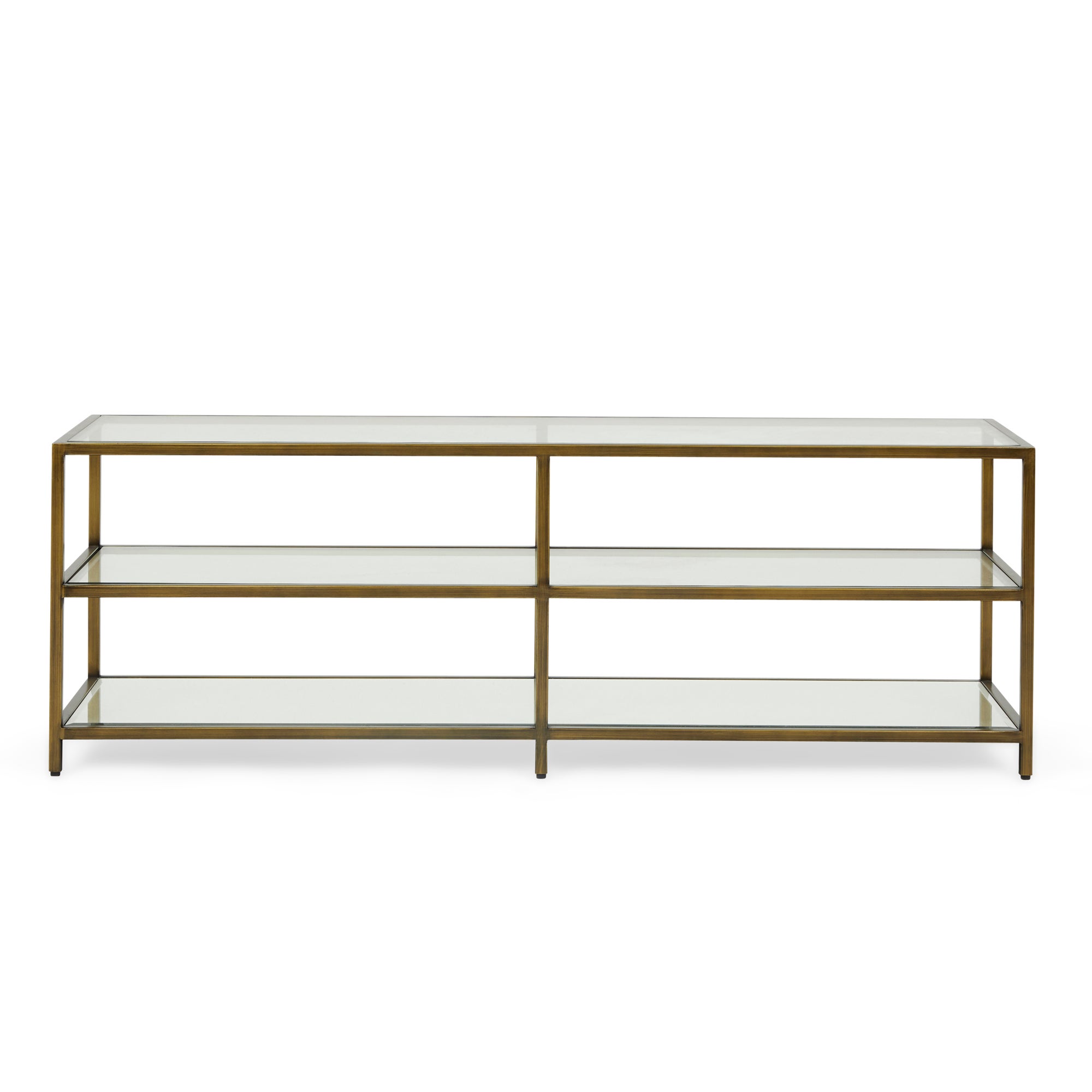 Claudia Brass Effect Wide TV Stand Gold