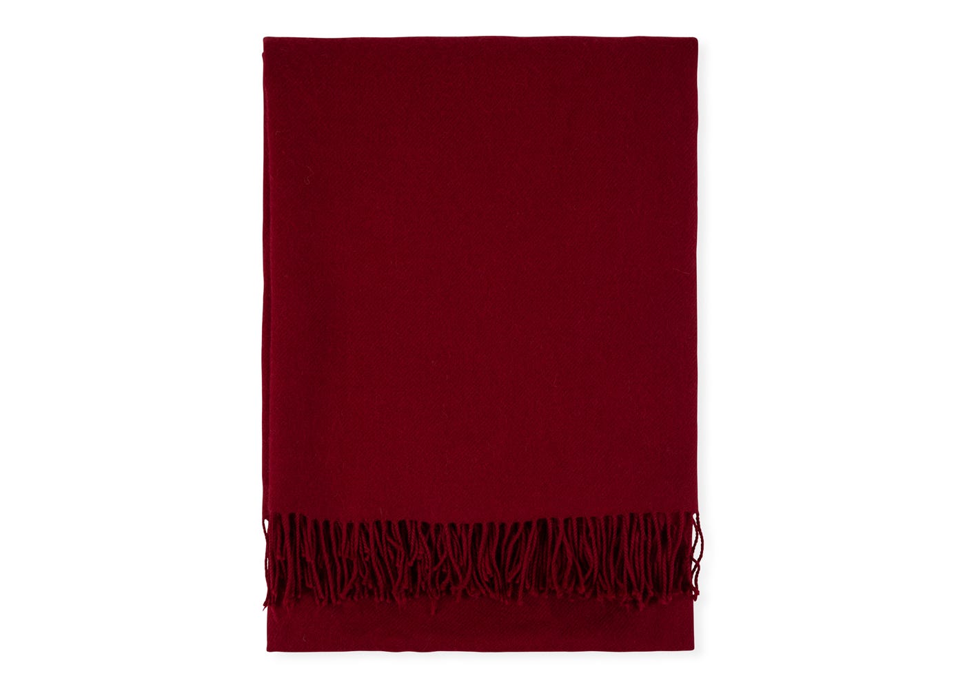 Heal's Pure Alpaca Throw Burgundy