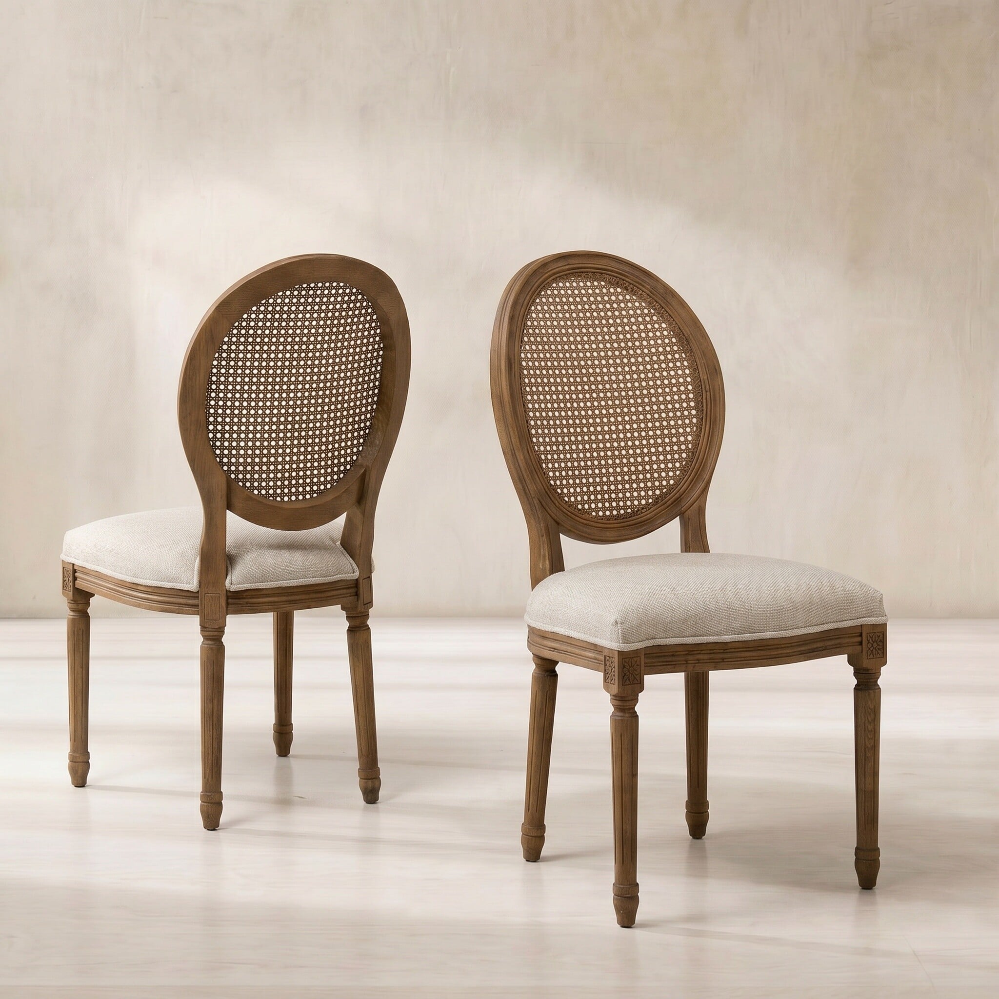 Reina Dining Chair, Grey Rattan | Barker & Stonehouse