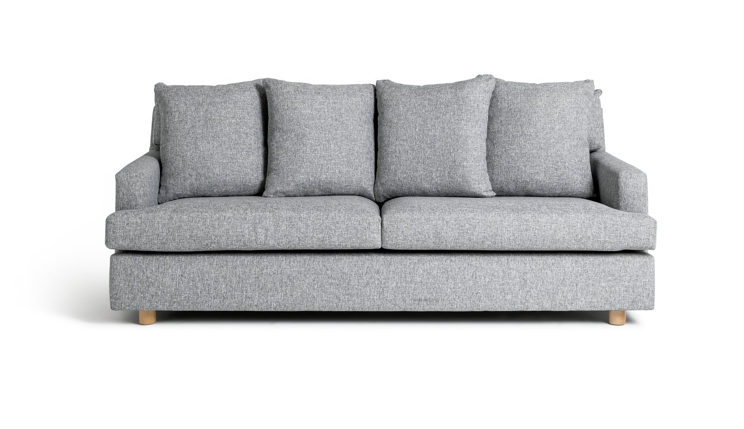 Habitat Lana 3 Seater Fabric Sofa with Cushion - Grey
