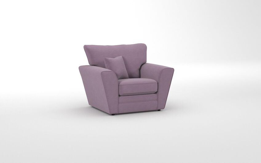 Purple Fabric Tunstall Armchair